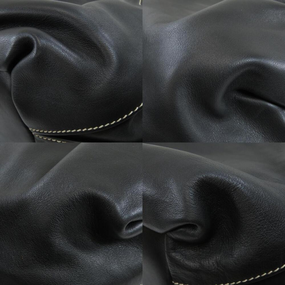 Celine handbag calfskin Leather Shoulder Bag Black - Picture 10 of 11